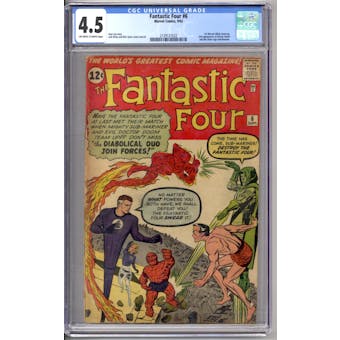 Fantastic Four #6 CGC 4.5 (OW-W) *2129127022*