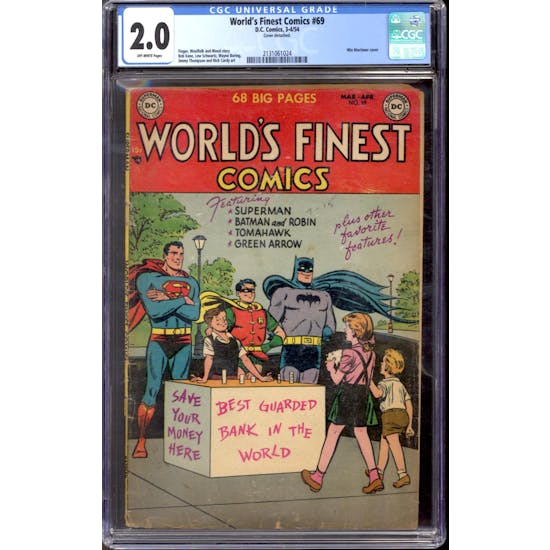 World's Finest Comics #69 CGC 2.0 (OW) *2131061024*