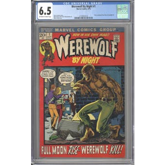 Werewolf By Night #1 CGC 6.5 (OW-W) *2135937014*