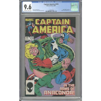 Captain America #310 CGC 9.6 (OW-W) *2135941006*