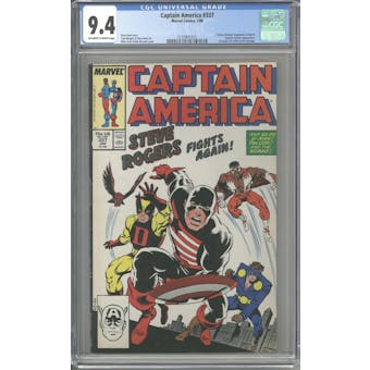 Captain America #337 CGC 9.4 (OW-W) *2135941015*