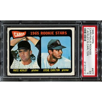 1965 Topps Baseball #477 Steve Carlton Rookie PSA 5 (EX) *0910