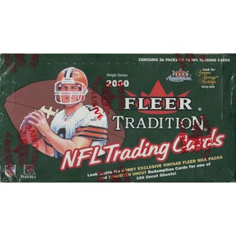 2000 Fleer Tradition Football Hobby Box
