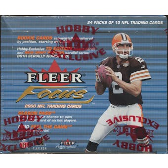 2000 Fleer Focus Football Hobby Box