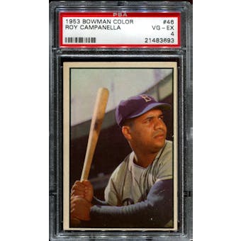 1953 Bowman Color Baseball #46 Roy Campanella PSA 4 (VG-EX) *3693