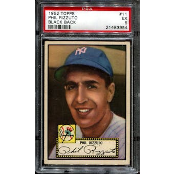 1952 Topps Baseball #11 Phil Rizzuto PSA 5 (EX) *3954