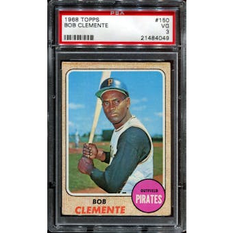 1968 Topps Baseball #150 Roberto Clemente PSA 3 (VG) *4049