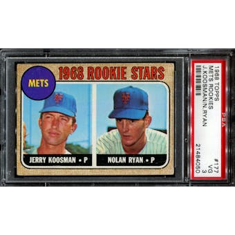 1968 Topps Baseball #177 Nolan Ryan Rookie PSA 3 (VG) *4050