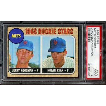 1968 Topps Baseball #177 Nolan Ryan Rookie PSA 2 (GOOD) *4051