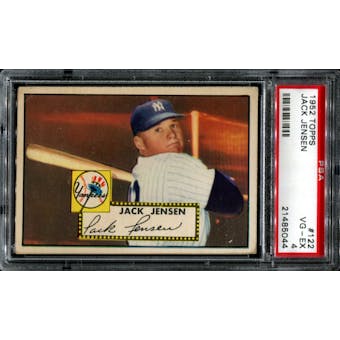 1952 Topps Baseball #122 Jackie Jensen PSA 4 (VG-EX) *5044