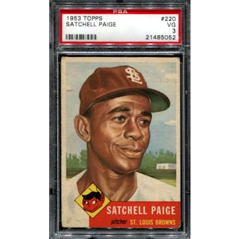 1953 Topps Baseball #220 Satchell Paige PSA 3 (VG) *5052