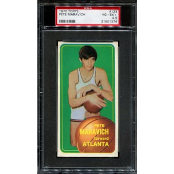 1970/71 Topps Basketball #123 Pete Maravich Rookie PSA 4.5 (VG-EX+) *1374