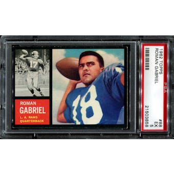 1962 Topps Football #88 Roman Gabriel Rookie PSA 5 (EX) *3858