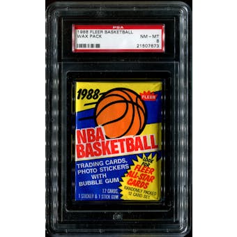 1988/89 Fleer Basketball Wax Pack PSA 8 (NM-MT)