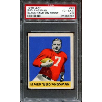 1948 Leaf Football #25 Bud Angsman Rookie PSA 4.5 (VG-EX+) *9290