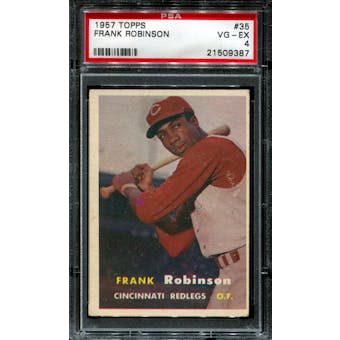 1957 Topps Baseball #35 Frank Robinson Rookie PSA 4 (VG-EX) *9387