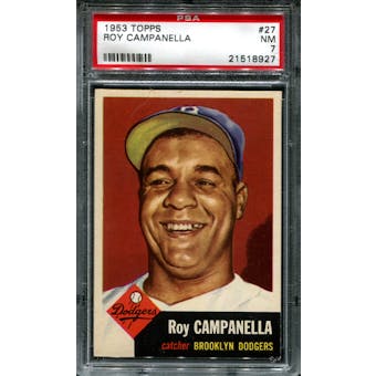 1953 Topps Baseball #27 Roy Campanella PSA 7 (NM) *8927