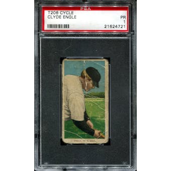 1909-11 T206 Cycle Clyde Engle PSA 1 (PR) *4721