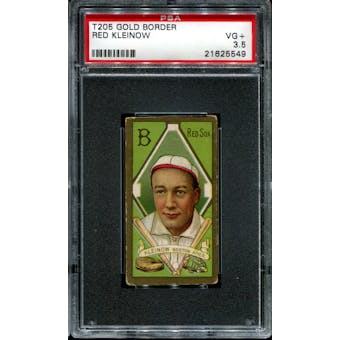 1911 T205 Gold Border Cycle Red Kleinow PSA 3.5 (VG+) *5549