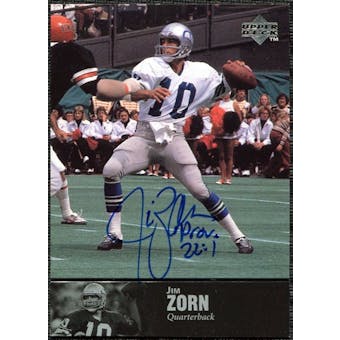 1997 Upper Deck Legends Autographs #AL177 Jim Zorn