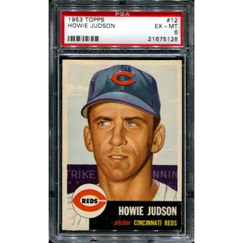1953 Topps Baseball #12 Howie Judson PSA 6 (EX-MT) *5128