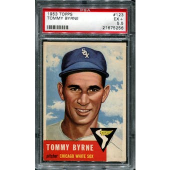 1953 Topps Baseball #123 Tommy Bryne PSA 5.5 (EX+) *5256