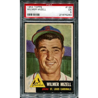 1953 Topps Baseball #128 Wilmer Mizell PSA 5 (EX) *5263