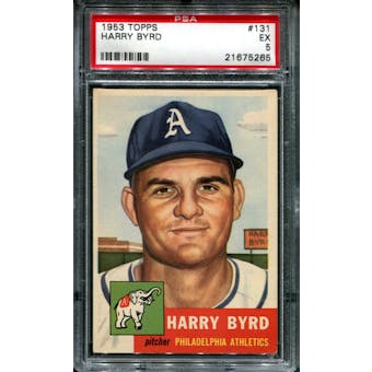 1953 Topps Baseball #131 Harry Byrd PSA 5 (EX) *5265