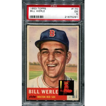 1953 Topps Baseball #170 Bill Werle PSA 5 (EX) *5291