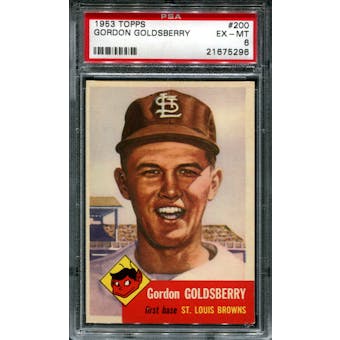 1953 Topps Baseball #200 Gordon Goldsberry PSA 6 (EX-MT) *5296
