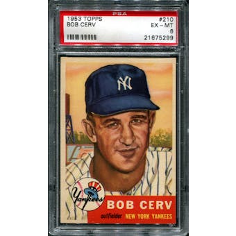 1953 Topps Baseball #210 Bob Cerv PSA 6 (EX-MT) *5299