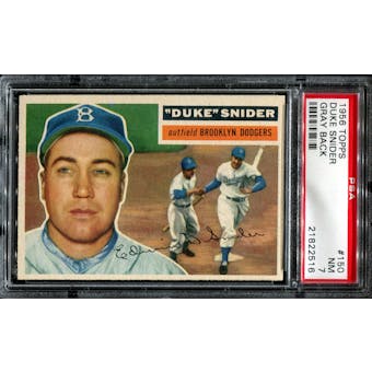 1956 Topps Baseball #150 Duke Snider PSA 7 (NM) *2516