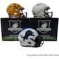 2021 Hit Parade Autographed Football Mini Helmet 1ST ROUND EDITION Hobby Box - Series 9 - Allen & Manning!