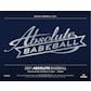 2021 Panini Absolute Baseball Hobby 10-Box Case