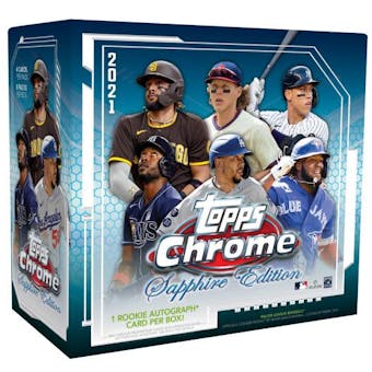 2021 Topps Chrome Sapphire Baseball Hobby Box