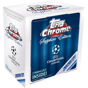 2020/21 Topps UEFA Champions League Chrome Sapphire Soccer Hobby Box