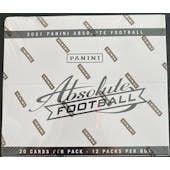 2021 Panini Absolute Football Jumbo Value 12-Pack Box (Green Parallels!)