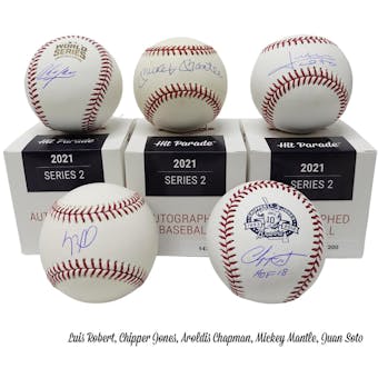 2021 Hit Parade Autographed Baseball Hobby Box - Series 2 - Mickey Mantle, Tatis Jr., & Acuna Jr.!!!