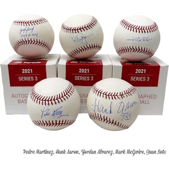 2021 Hit Parade Autographed Baseball Hobby Box - Series 3 - Hank Aaron, Derek Jeter & Albert Pujols!!!