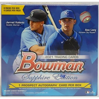 2021 Bowman Baseball Sapphire Edition Hobby Box