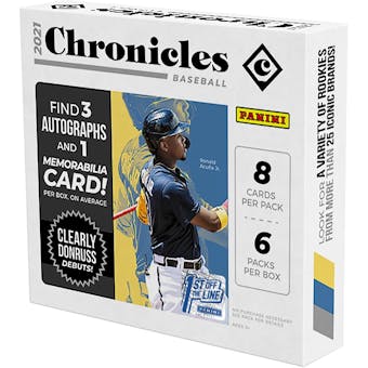 2021 Panini Chronicles Baseball 1st Off The Line FOTL Hobby Box