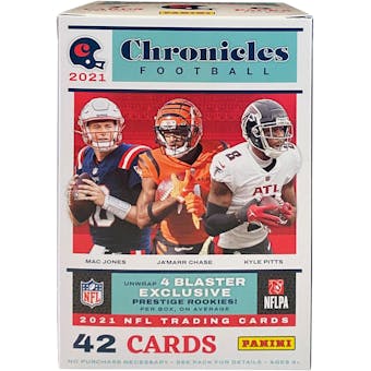 2021 Panini Chronicles Football 6-Pack Blaster Box (Pink Parallels!)
