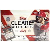 2021 Topps Clearly Authentic Baseball Hobby Box