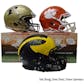 2021 Hit Parade Autographed FS Football Helmet College Edition Series 5 Hobby Box - Tom Brady