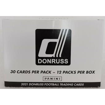 2021 Panini Donruss Football Jumbo Value 12-Pack 20-Box Case (Press Proof Blue Parallels!)