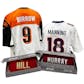 2021 Hit Parade Autographed Football Jersey - Series 1 - Hobby 10-Box Case - P. Manning & J. Burrow!!!