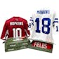 2021 Hit Parade Autographed 1st ROUND EDITION Football Jersey - Series 11 - Hobby 10 Box Case - Manning!