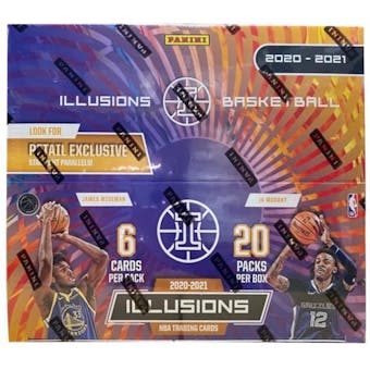 2020/21 Panini Illusions Basketball Retail 20-Pack Box (Pink and Black Parallels!)