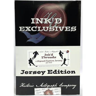 2021 Historic Autographs Ink'd Threads Jersey Edition Hobby Box