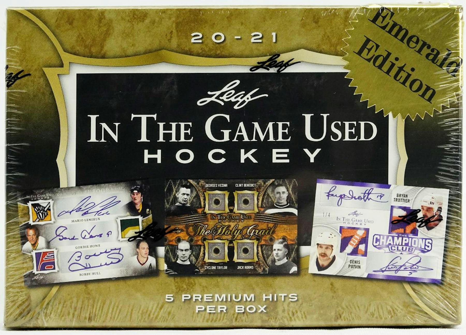 2020/21 Leaf In The Game Used Hockey Emerald Edition Hobby Box DA